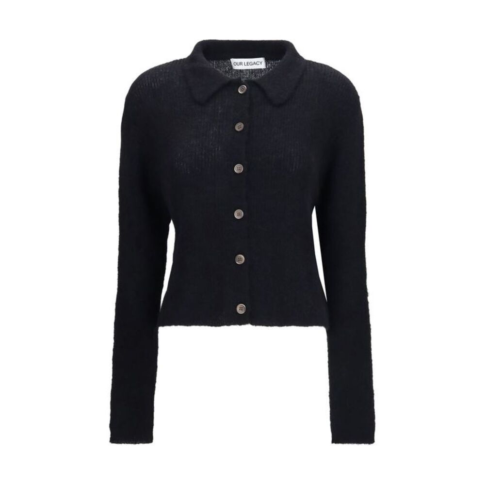 Our Legacy Black Alpaca Vicugna Pacos Women's Cardigan